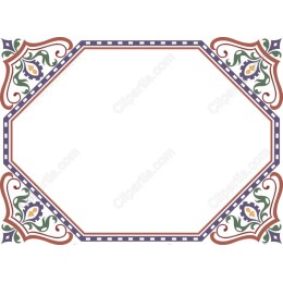 Elegant Ornate Octagonal Frame
