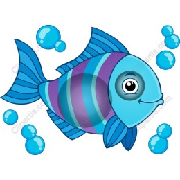 Cheerful Blue Fish