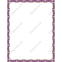 Elegant Purple and Gold Decorative Frame