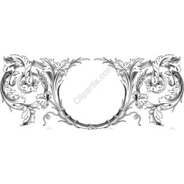 Elegant Floral Vintage Border