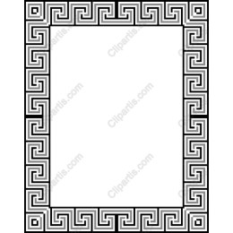 Elegant Greek Key Border Frame