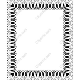 Black and White Decorative Border