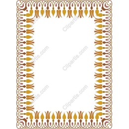 Elegant Decorative Tulip Border