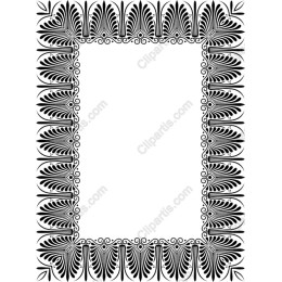 Elegant Black Decorative Border