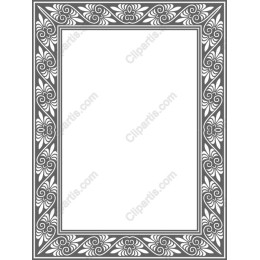 Elegant Ornate Floral Frame