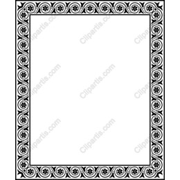 Elegant Floral Decorative Border