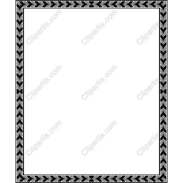 Elegant Black and White Chevron Border