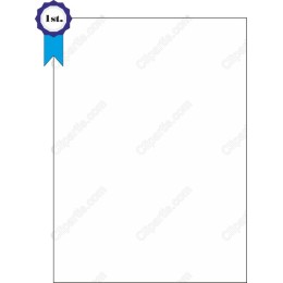 1st Place Award Certificate Template