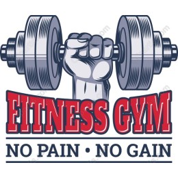 Fitness Gym - No Pain No Gain