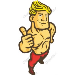 Thumbs Up Muscle Man
