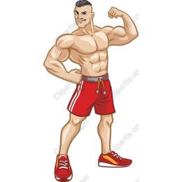 Dynamic Muscular Athlete