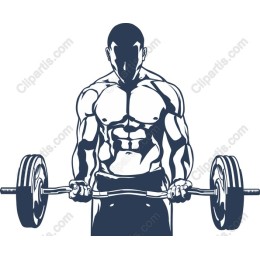 Muscular Athlete Lifting Barbell