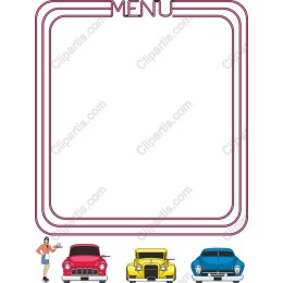 Retro Diner Menu