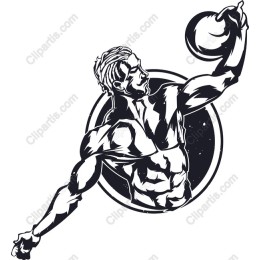Dynamic Muscular Athlete