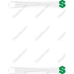 Elegant Dollar Sign Border