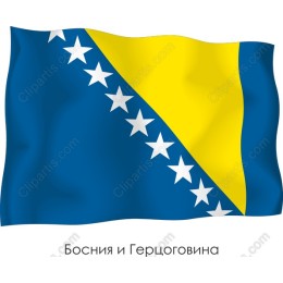 Bosnia and Herzegovina Flag