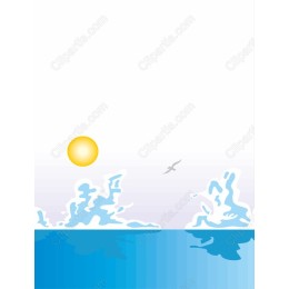 Serene Ocean Landscape Template