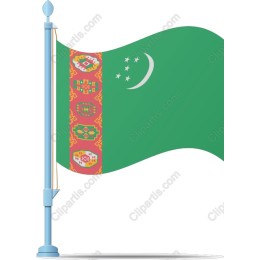 Turkmenistan Flag