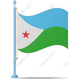 Djibouti National Flag