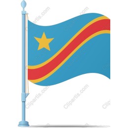 Democratic Republic of the Congo Flag