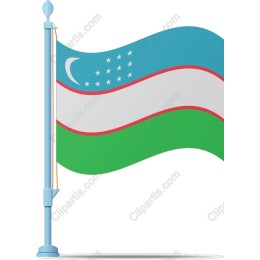 Uzbekistan Flag