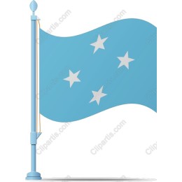 Waving Flag with Stars