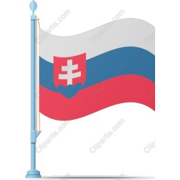Slovakia Flag in and