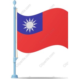 Taiwan Flag in and