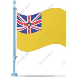 Vibrant Yellow Flag with British Elements