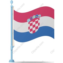 Vibrant Croatian Flag
