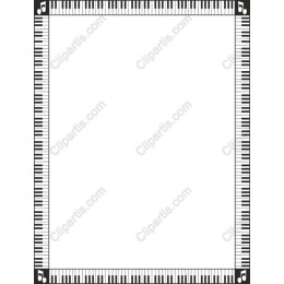 Elegant Piano Border
