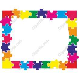 Colorful Puzzle Frame