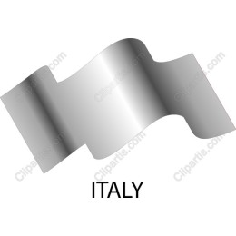 Silver Italy Flag