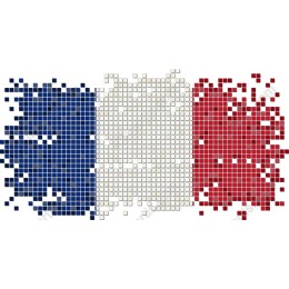 Mosaic French Flag