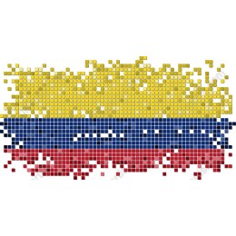 Colombian Flag Mosaic