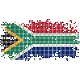 South African Flag Mosaic