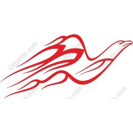 Stylized Red Bird