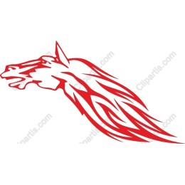 Flaming Horse Head