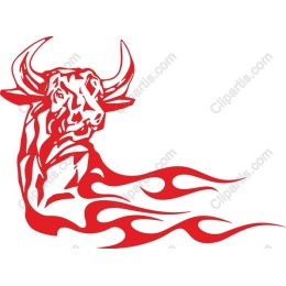 Fierce Red Bull