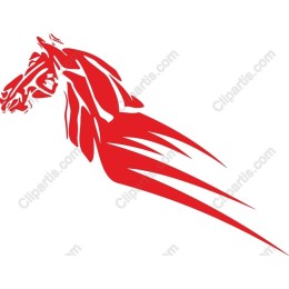 Dynamic Red Horse