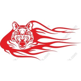 Fierce Red Tiger