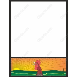 Vibrant Rooster Sunrise