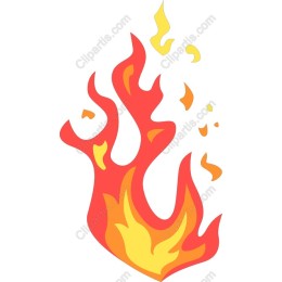 Vibrant Stylized Flame