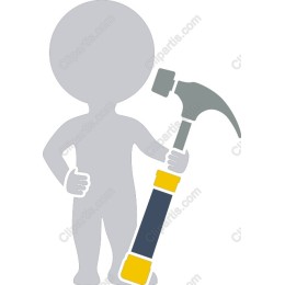 DIY Handyman Character with Hammer