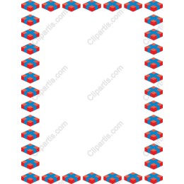 3D Geometric Cube Frame