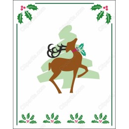 Charming Prancing Deer Holiday