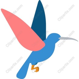 Vibrant Flying Bird