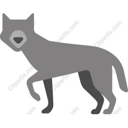 Stylized Grey Dog