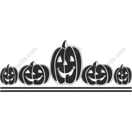 Halloween Pumpkin Borders