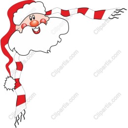 Cheerful Santa Claus with Scarf